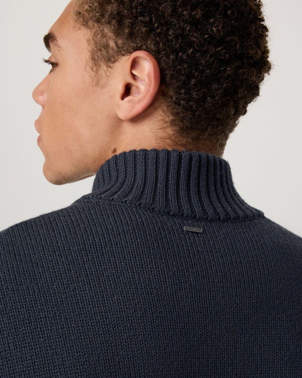 Denver Full Zip Sweater Men's Navy Zip Sweater | Vuori Clothing