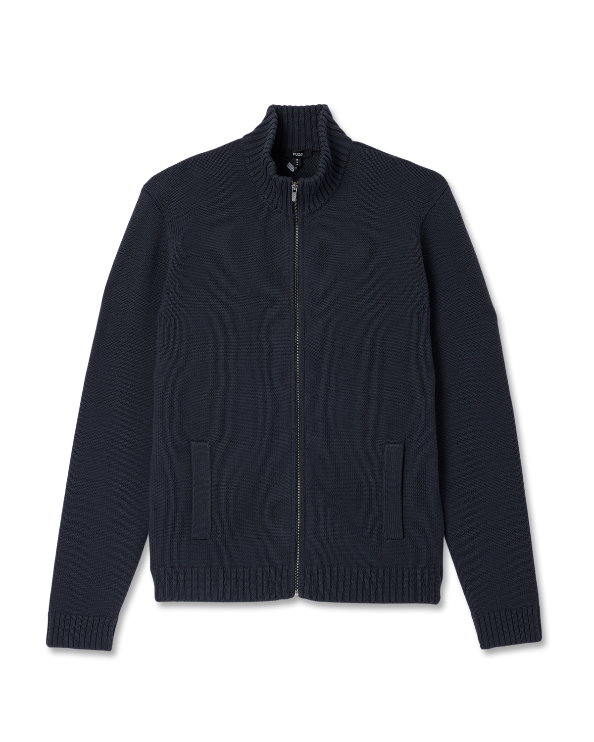 Denver Full Zip Sweater Men's Navy Zip Sweater | Vuori Clothing