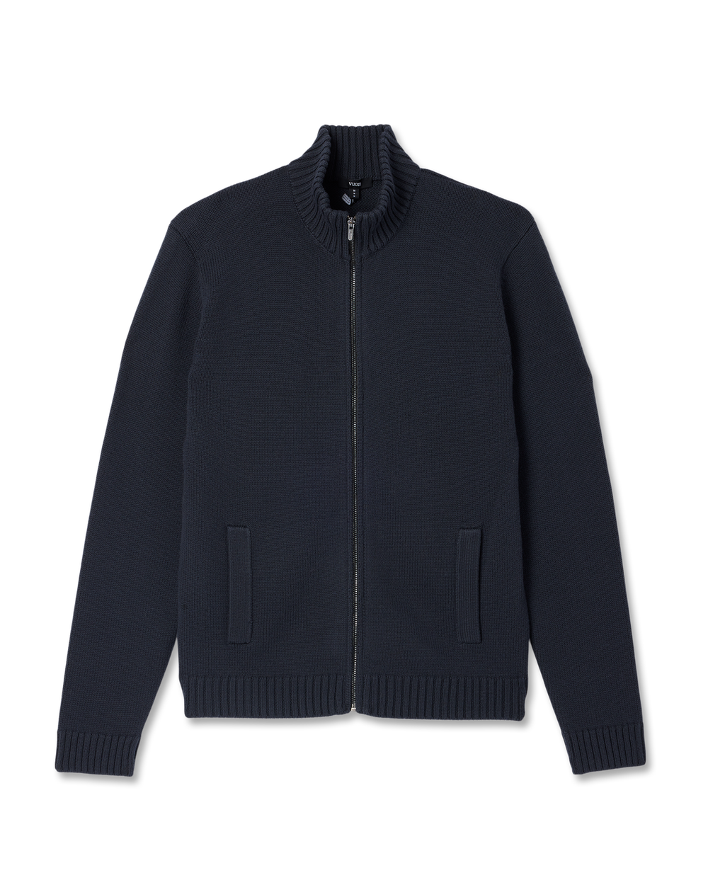Denver Full Zip Sweater Men's Navy Zip Sweater | Vuori Clothing