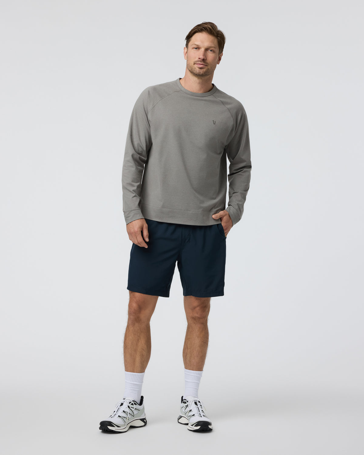 Coronado Crew Dolomite Heather | Vuori Discount
