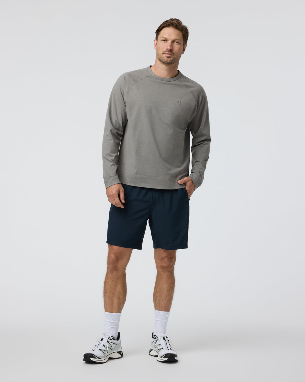 Coronado Crew Dolomite Heather | Vuori Discount
