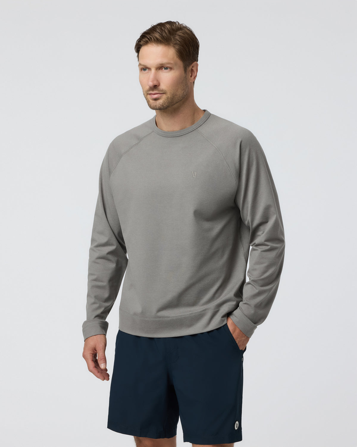 Coronado Crew Dolomite Heather | Vuori Discount