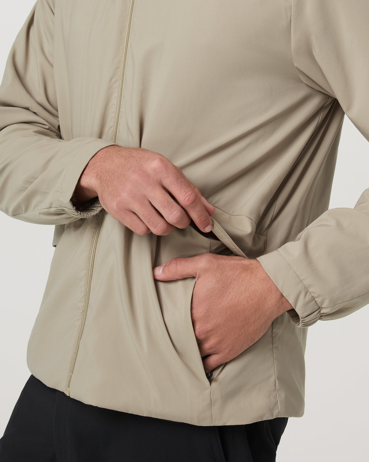 Octa Wind Shell Multi-Purpose Men's Truffle Jacket | Vuori For sale