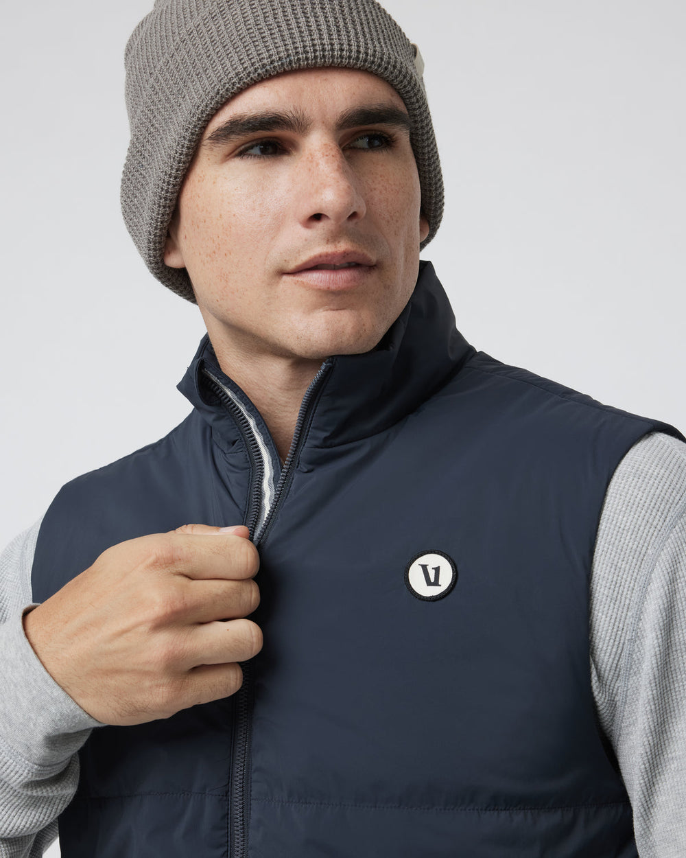 Echo Insulated Vest 2.0 Men's Navy Vest | Vuori Clothing