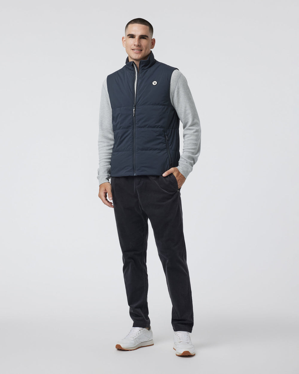 Echo Insulated Vest 2.0 Men's Navy Vest | Vuori Clothing