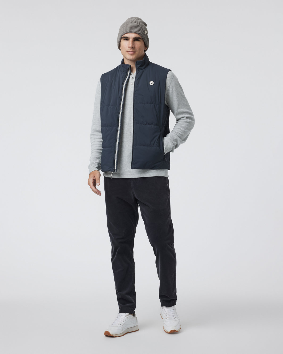 Echo Insulated Vest 2.0 Men's Navy Vest | Vuori Clothing