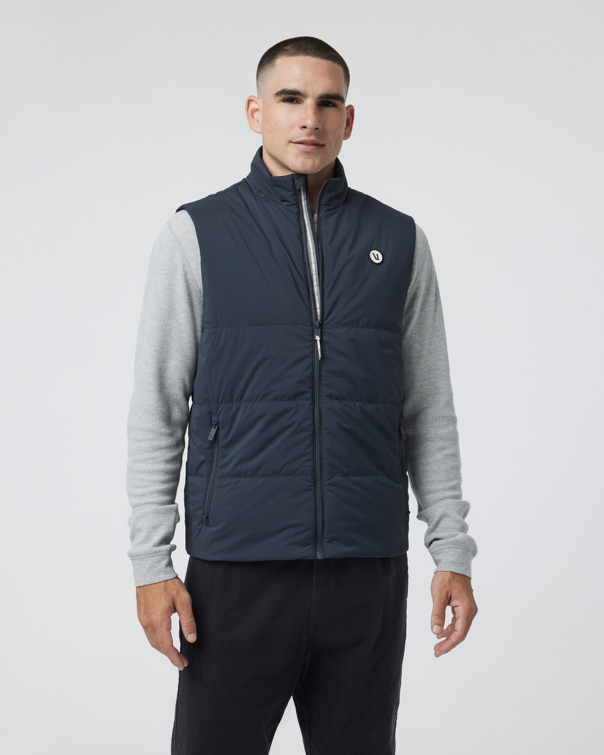 Echo Insulated Vest 2.0 Men's Navy Vest | Vuori Clothing