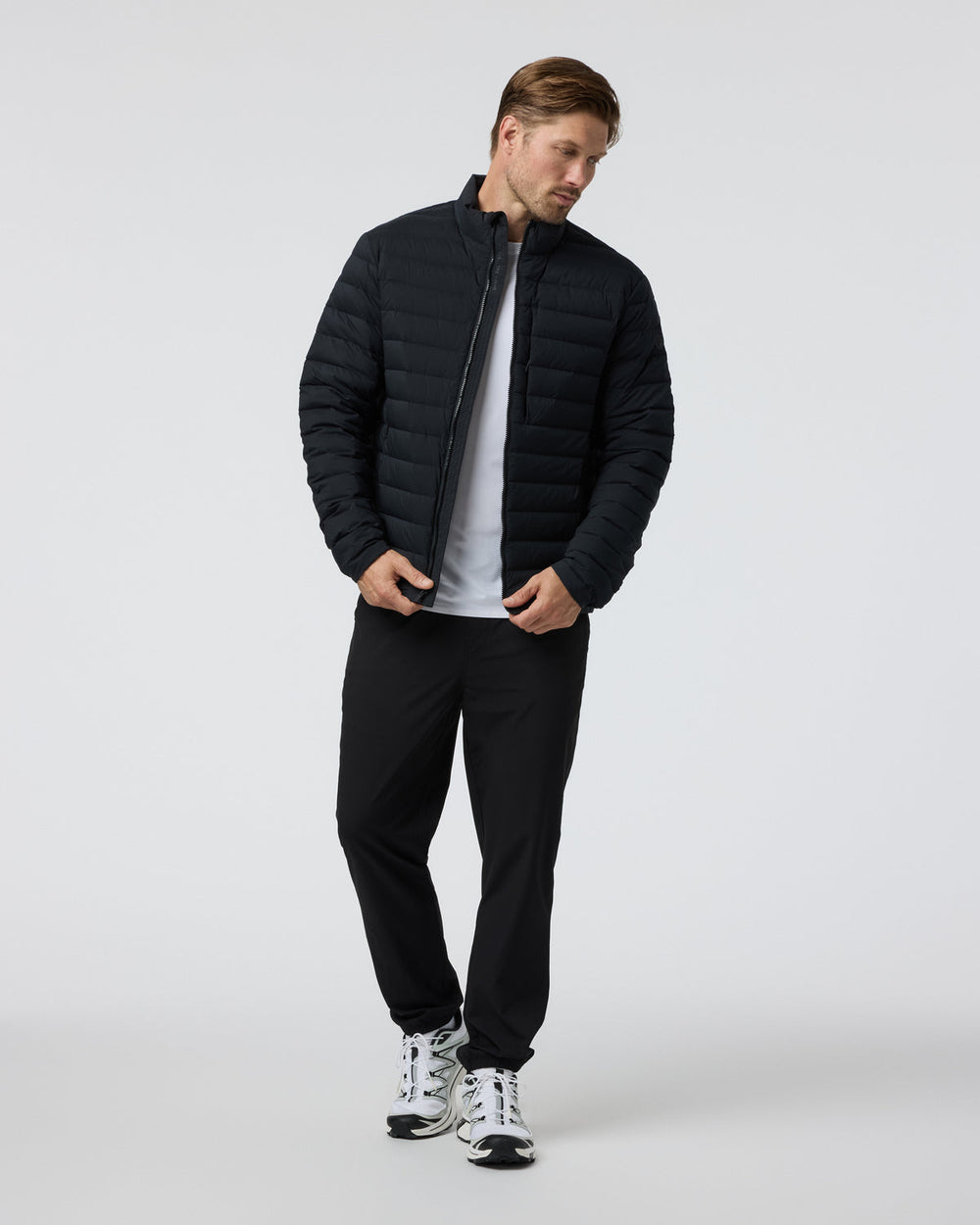 Steadfast Insulated Full Zip Jacket Black | Vuori