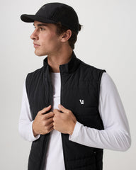 Sunday Insulated Hybrid Vest Men's Black Training Vest | Vuori Discount