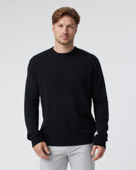 Berik Cashmere Sweater Men's Black Crewneck Sweater | Vuori On sale