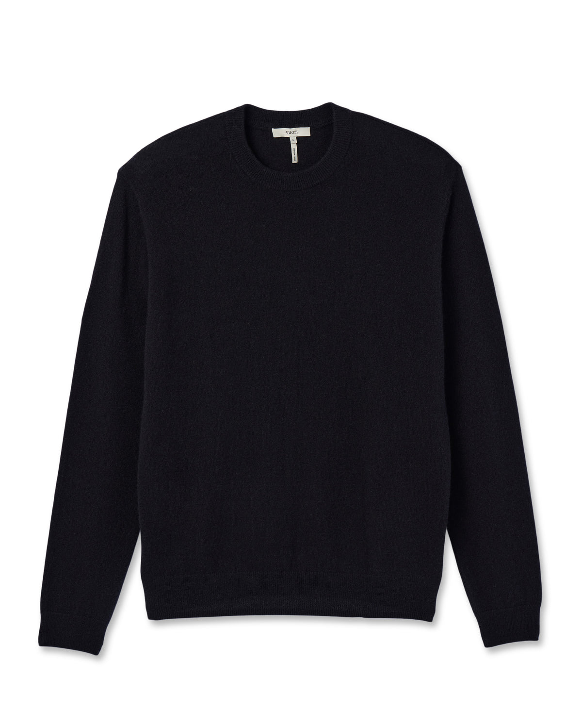 Berik Cashmere Sweater Men's Black Crewneck Sweater | Vuori On sale