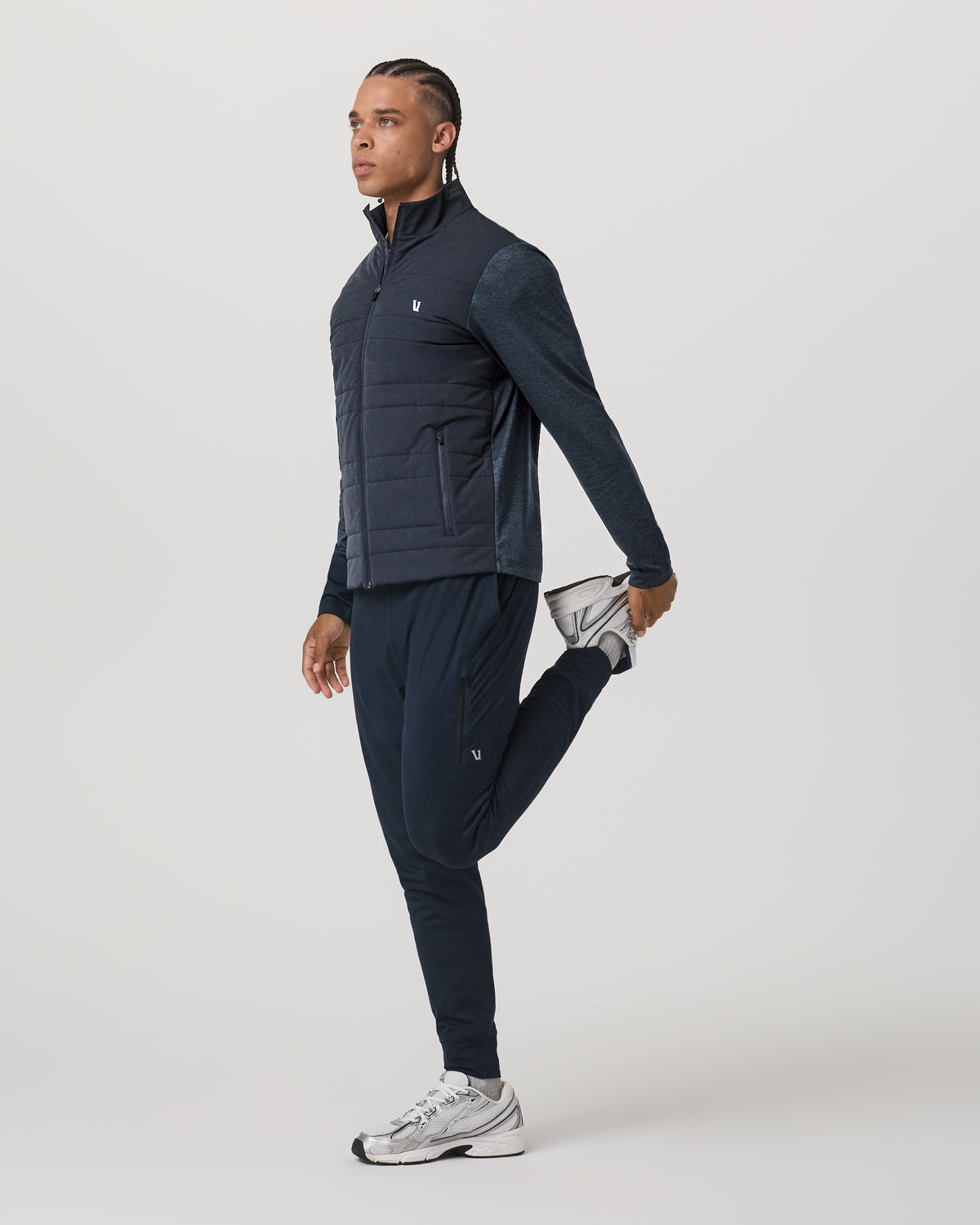 Sunday Insulated Hybrid Jacket Men's Ink Heather Jacket | Vuori Clothing