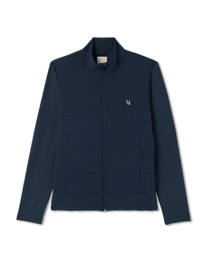 Sunday Insulated Hybrid Jacket Men's Ink Heather Jacket | Vuori Clothing
