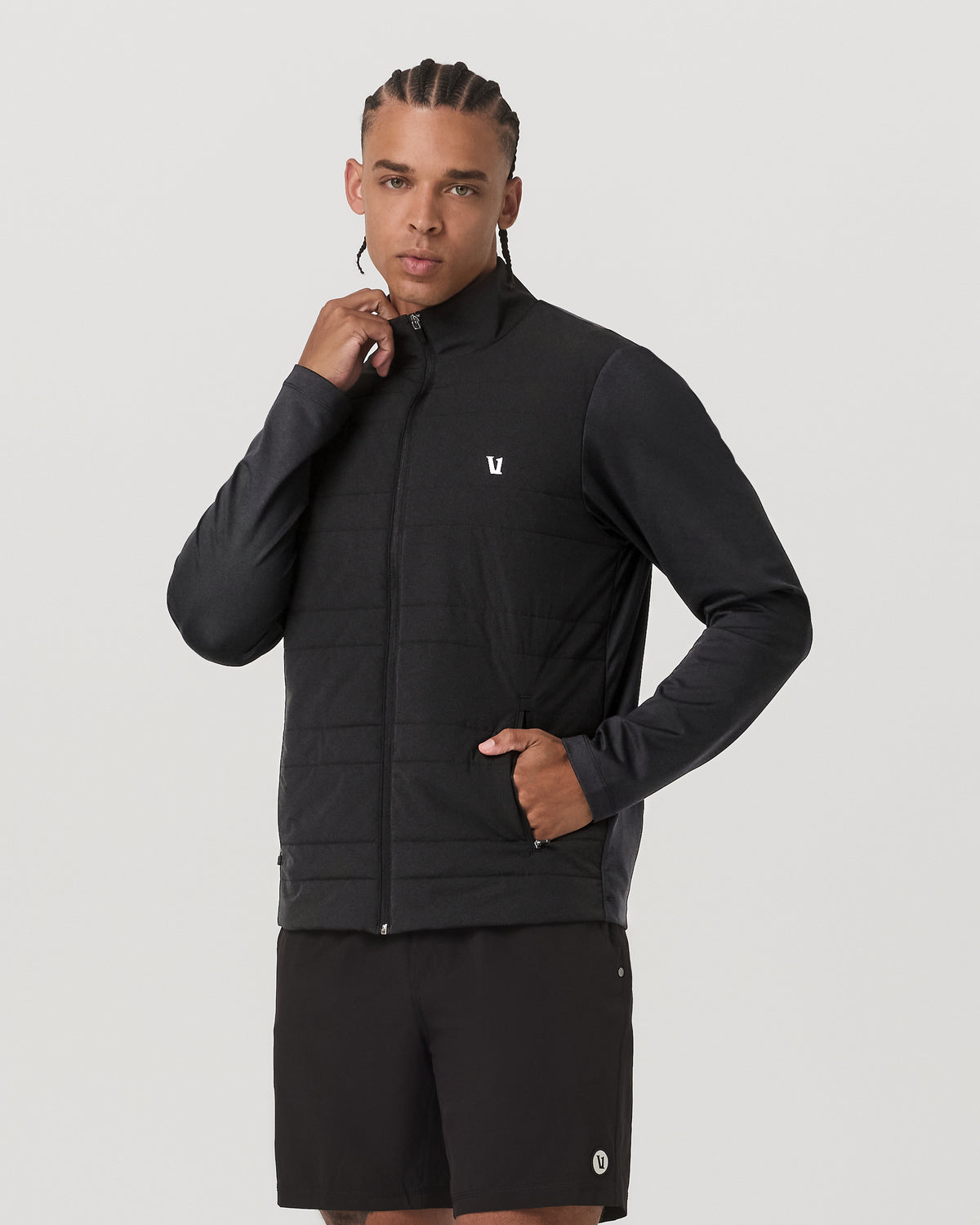 Sunday Insulated Hybrid Jacket Men's Black Training Jacket | Vuori Discount