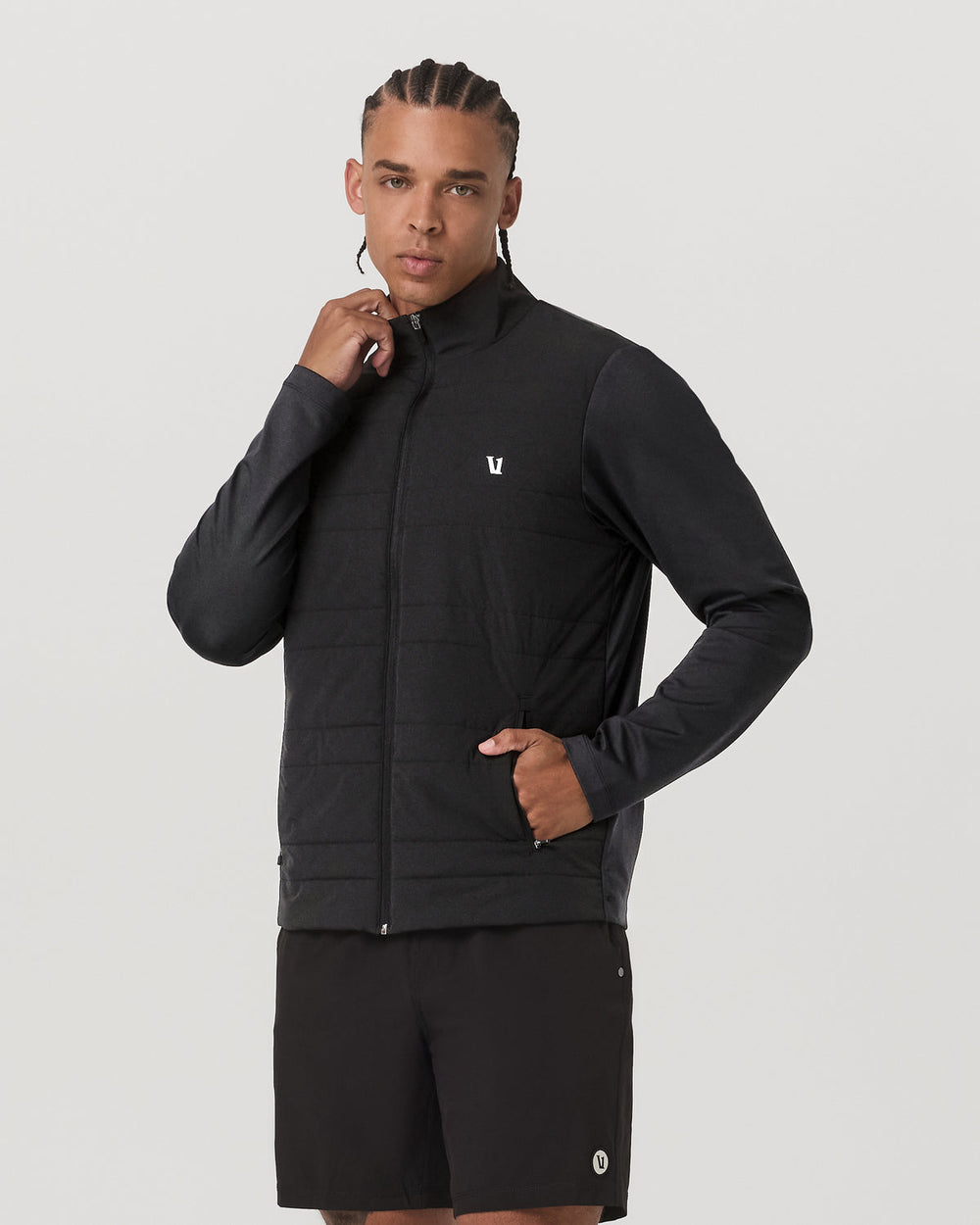 Sunday Insulated Hybrid Jacket Men's Black Training Jacket | Vuori Discount
