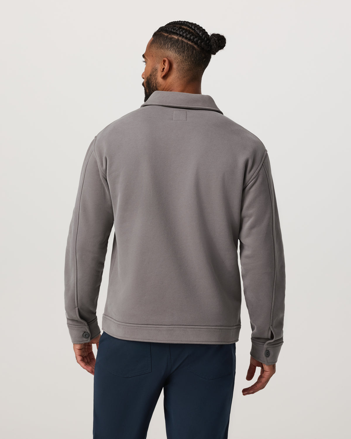 Seaside Shirt Jacket Men's Cavern Grey Lifestyle Jacket | Vuori On sale