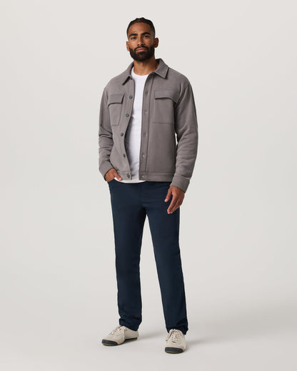 Seaside Shirt Jacket Men's Cavern Grey Lifestyle Jacket | Vuori On sale