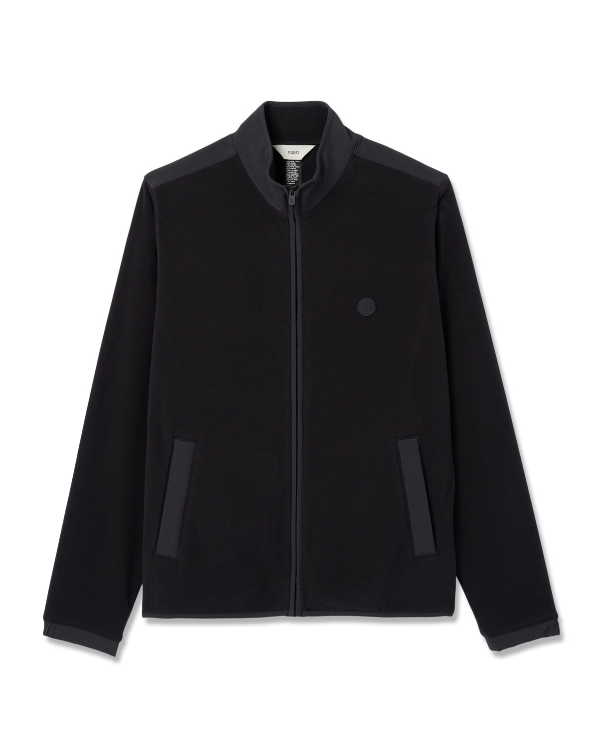 Aspen Full Zip Jacket Black Fleece Jacket | Vuori For sale
