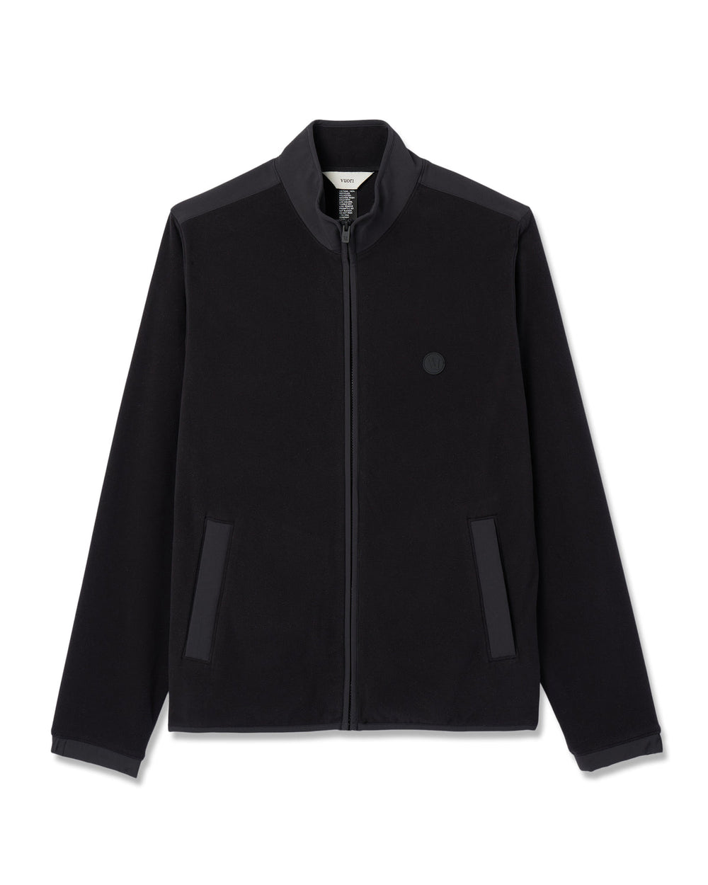 Aspen Full Zip Jacket Black Fleece Jacket | Vuori For sale