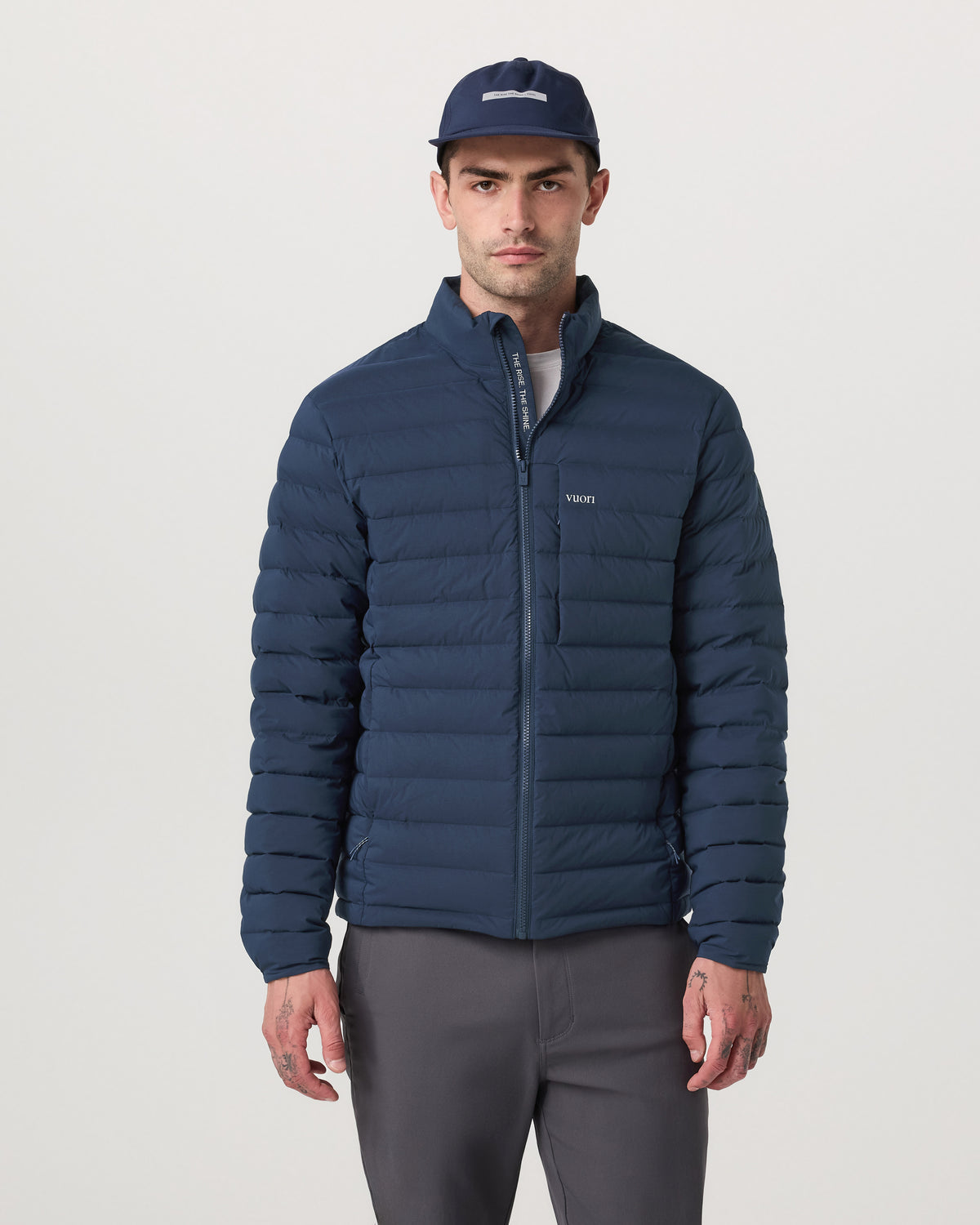 Men's Steadfast Insulated Full Zip Jacket Blue Coast | Vuori Online
