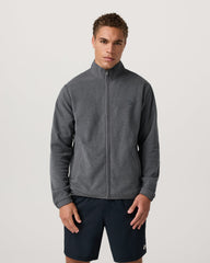 Aspen FZ Jacket Men's Heather Grey Full-Zip Jacket | Vuori US