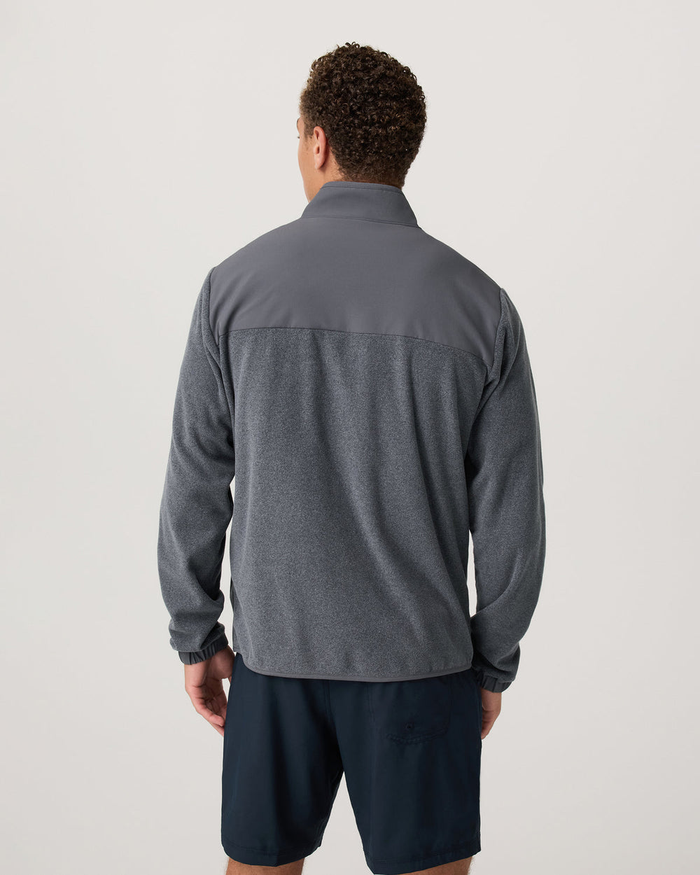 Aspen FZ Jacket Men's Heather Grey Full-Zip Jacket | Vuori US
