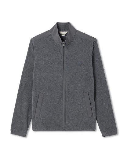 Aspen FZ Jacket Men's Heather Grey Full-Zip Jacket | Vuori US