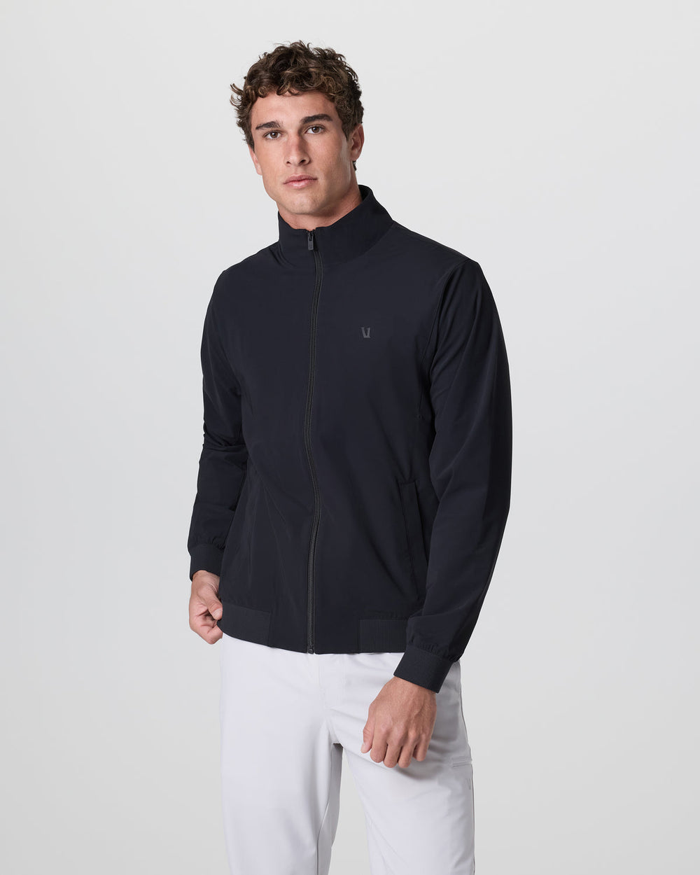 Fleet Jacket Men's Black Lightweight Jacket | Vuori Clothing