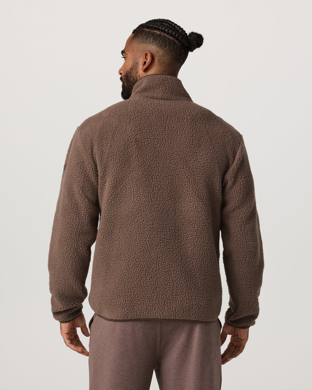 Alpine Fleece Full Zip Men's Elm Mock Neck Jacket | Vuori