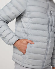 Steadfast Insulated Full Zip Jacket Men's Sea Fog Jacket | Vuori On sale