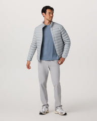 Steadfast Insulated Full Zip Jacket Men's Sea Fog Jacket | Vuori On sale