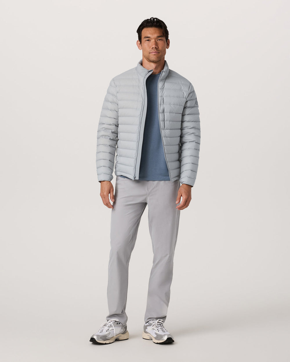 Steadfast Insulated Full Zip Jacket Men's Sea Fog Jacket | Vuori On sale