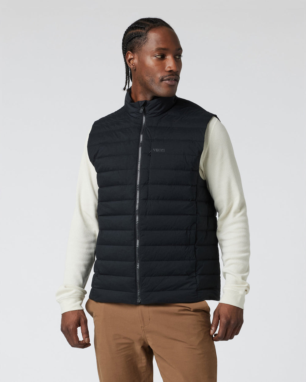 Steadfast Insulated Vest Men's Black Down Vest | Vuori Online