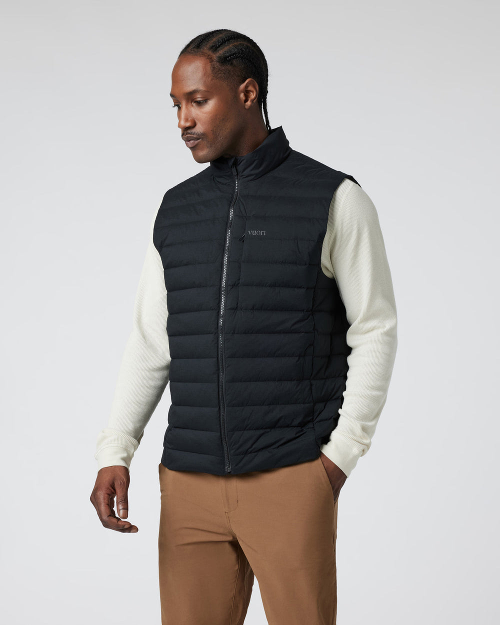 Steadfast Insulated Vest Men's Black Down Vest | Vuori Online