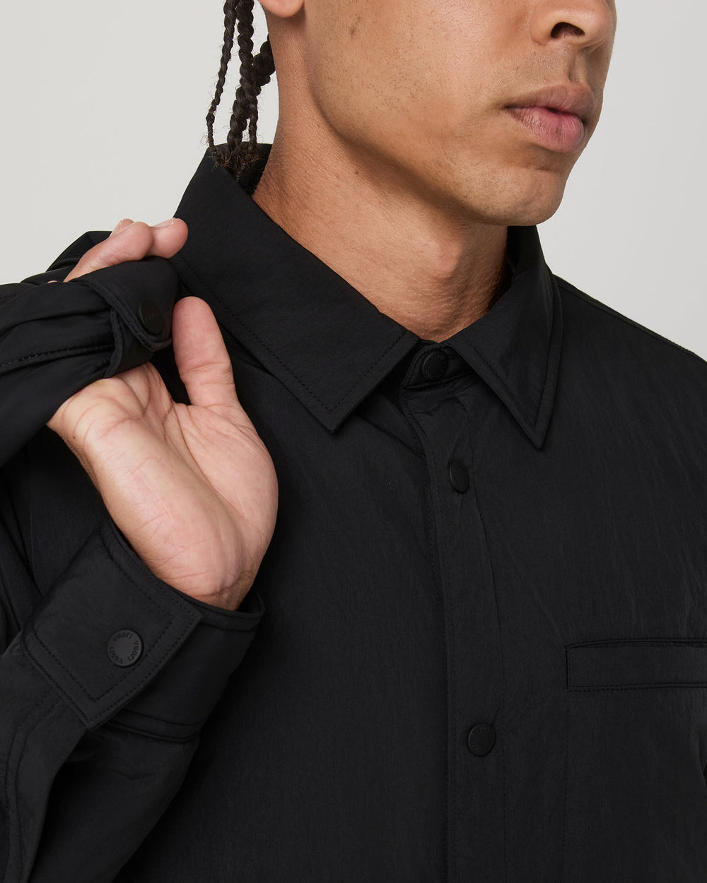 Nomad Insulated Shirt Jacket Men's Black Jacket | Vuori Outlet