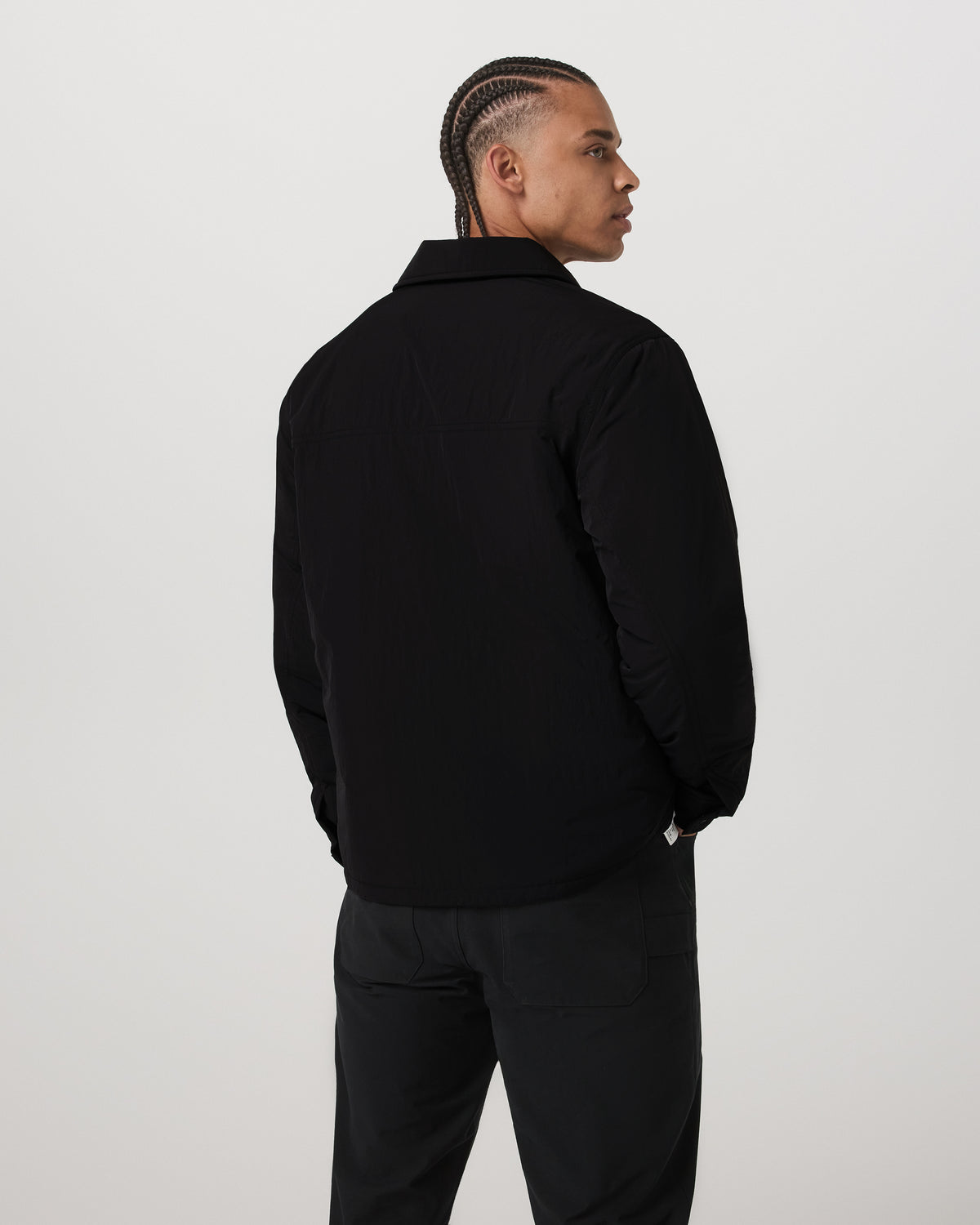 Nomad Insulated Shirt Jacket Men's Black Jacket | Vuori Outlet