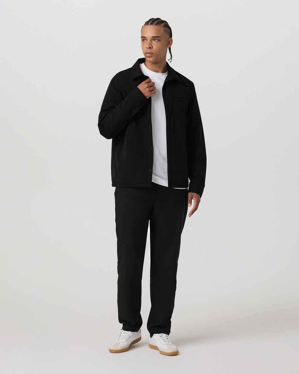 Nomad Insulated Shirt Jacket Men's Black Jacket | Vuori Outlet