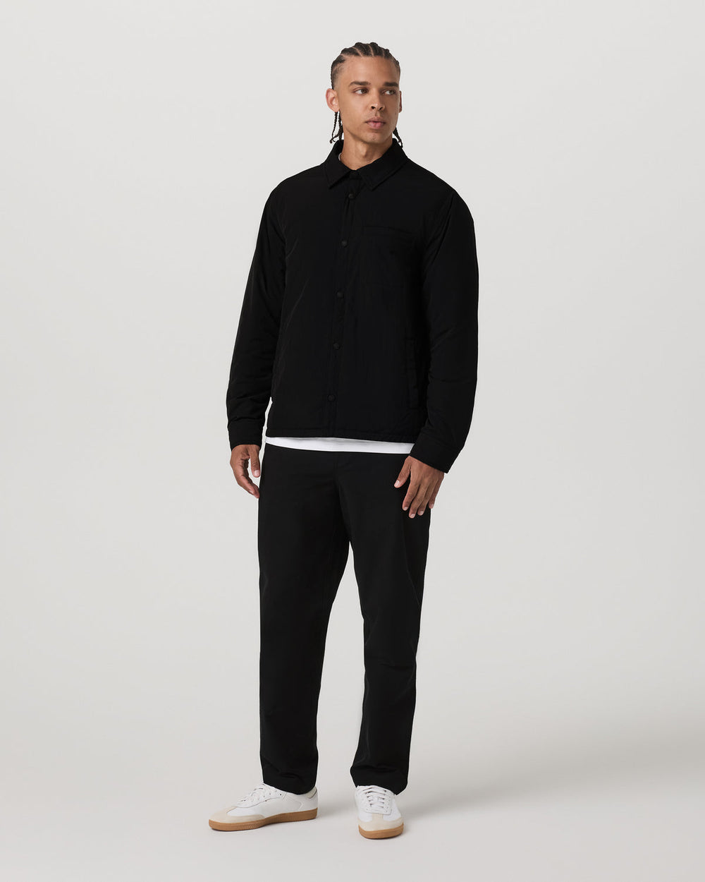 Nomad Insulated Shirt Jacket Men's Black Jacket | Vuori Outlet