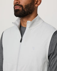 Sunday Element Vest Men's Frost Grey Full Zip Vest | Vuori US