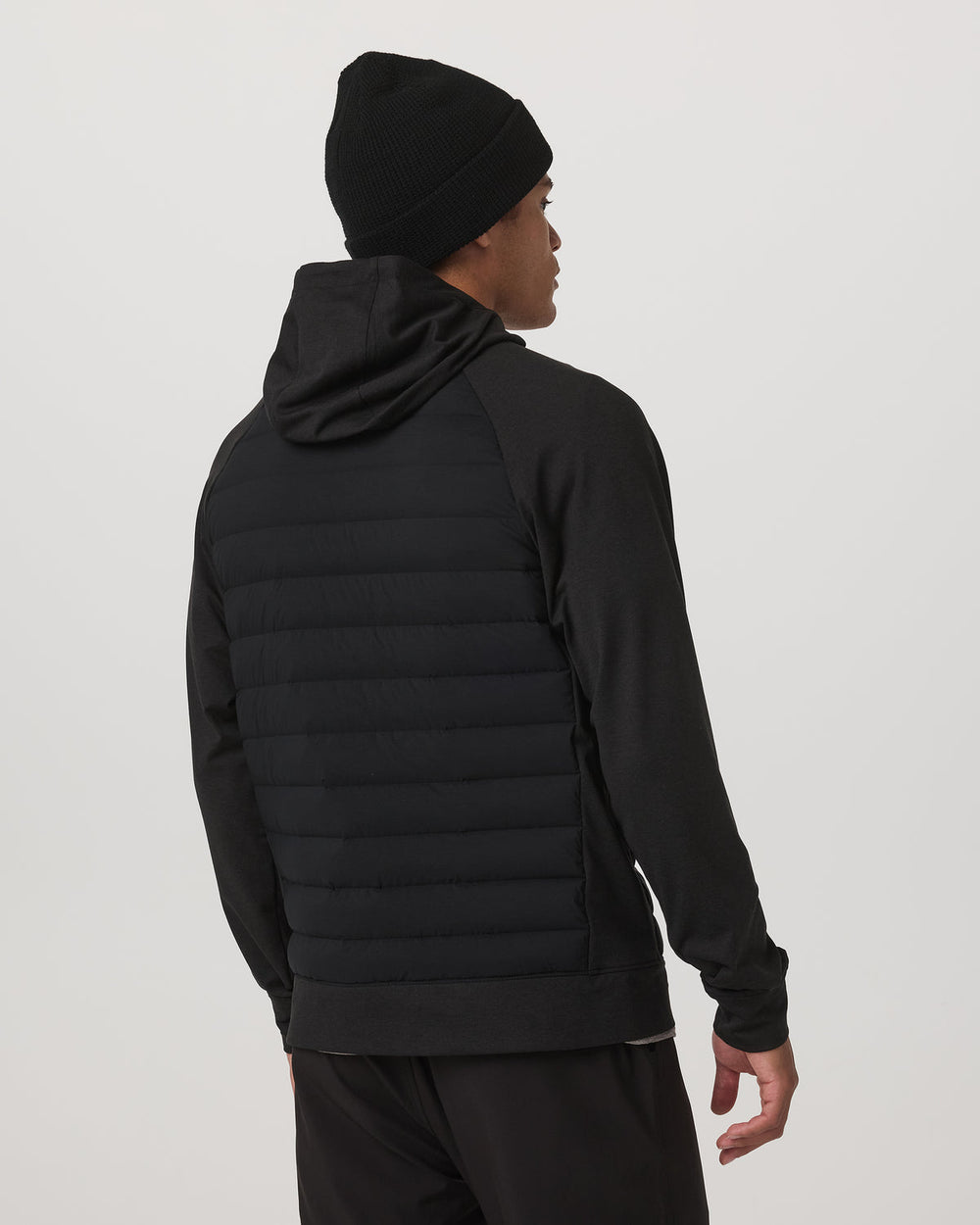 Steadfast Insulated Hybrid Men's Black Down Jacket | Vuori Discount