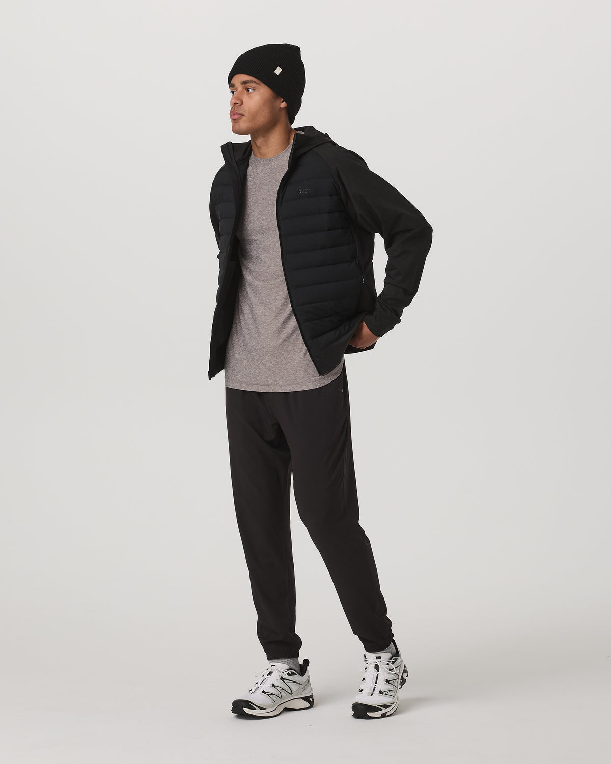 Steadfast Insulated Hybrid Men's Black Down Jacket | Vuori Discount