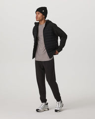 Steadfast Insulated Hybrid Men's Black Down Jacket | Vuori Discount