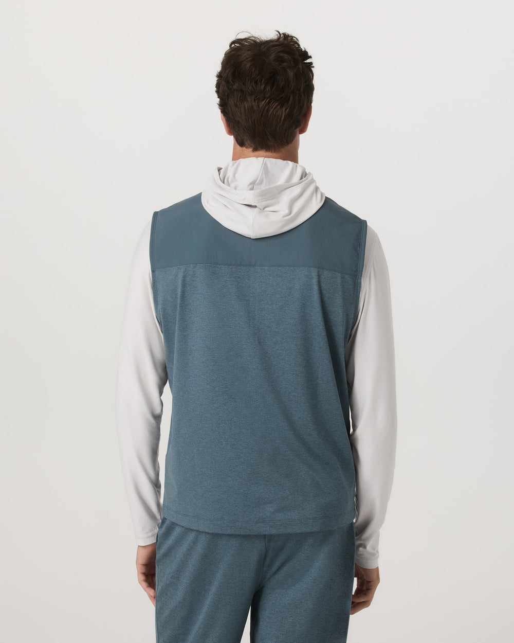 Sunday Element Vest Blue Sea Heather Full-Zip Vest | Vuori On sale