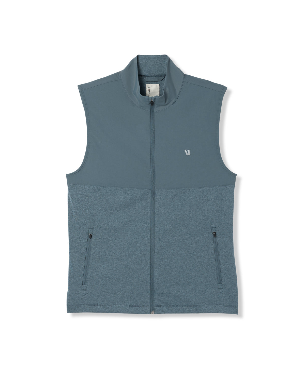 Sunday Element Vest Blue Sea Heather Full-Zip Vest | Vuori On sale