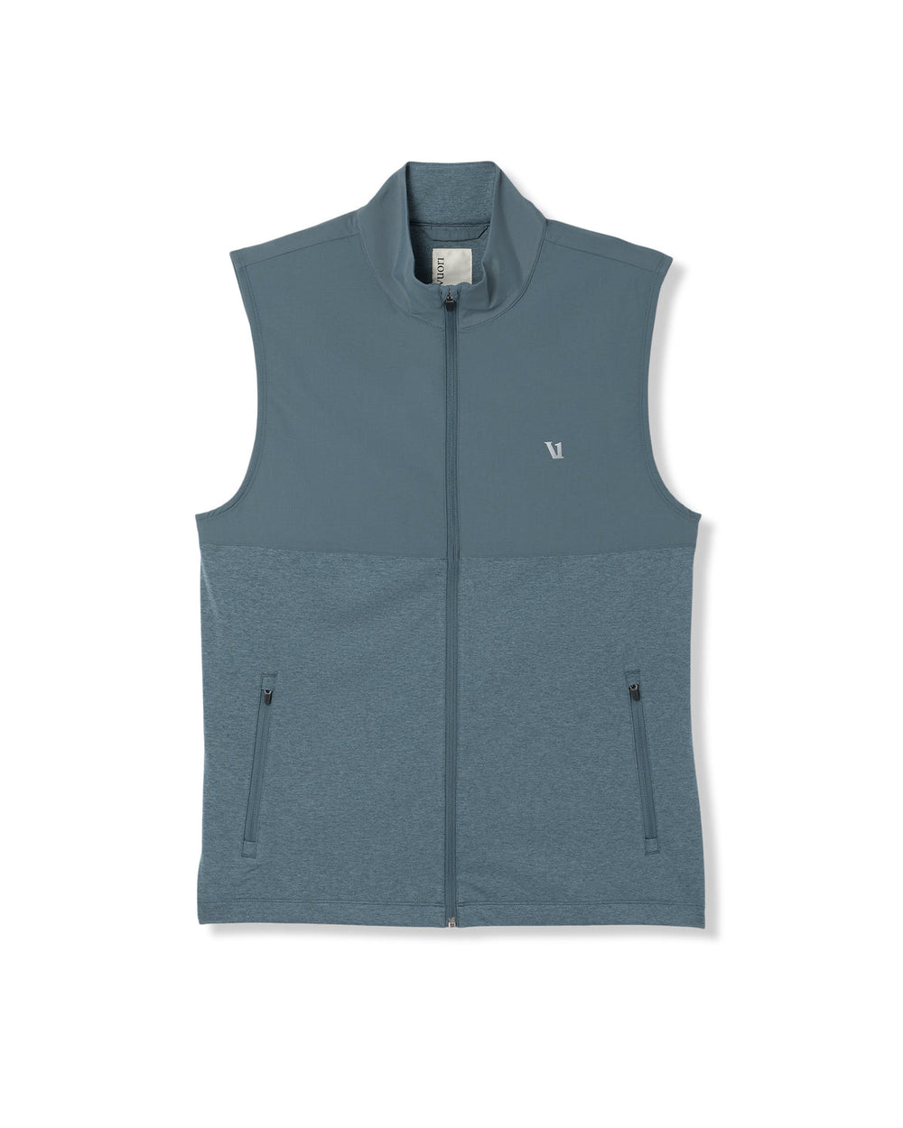 Sunday Element Vest Blue Sea Heather Full-Zip Vest | Vuori On sale