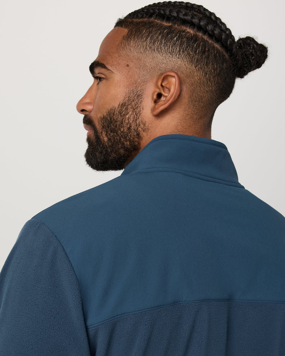 Aspen 1/2 Snap Men's Ocean Blue Mock-Neck Pullover | Vuori Online