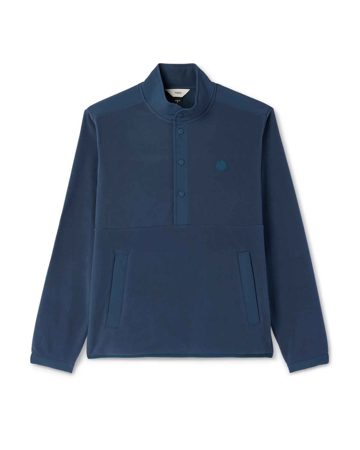 Aspen 1/2 Snap Men's Ocean Blue Mock-Neck Pullover | Vuori Online