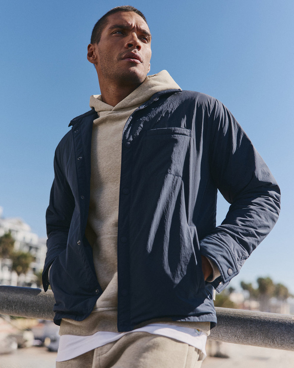 Nomad Insulated Shirt Jacket Men's Ink Jacket | Vuori Outlet