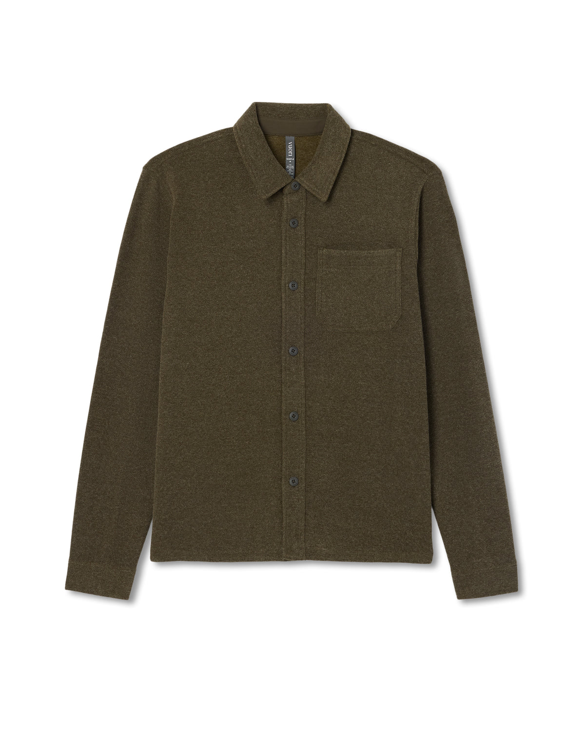 Beach Fleece Shirt Jacket Dark Oregano Heather Jacket | Vuori US