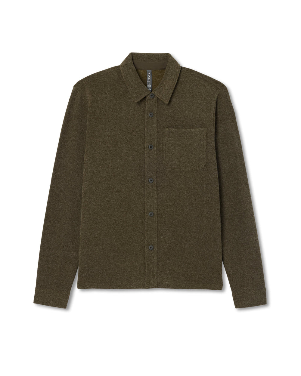 Beach Fleece Shirt Jacket Dark Oregano Heather Jacket | Vuori US